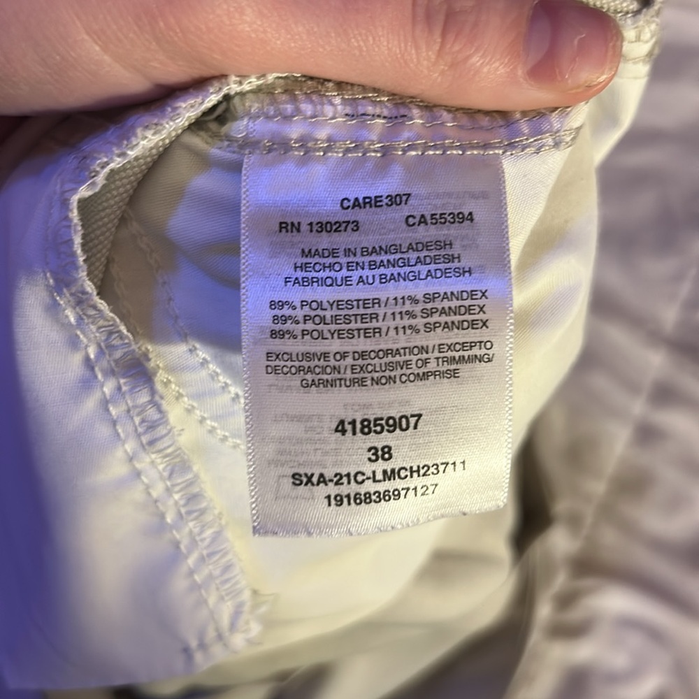 Lees Men Performsnce Tri Flex Series Tan Shorts Size 38W - Picture 6 of 6